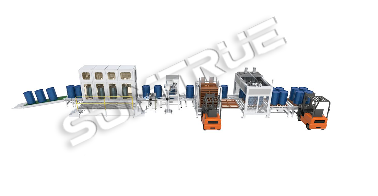 200L全自動開灌旋灌裝線（雙工位）                                                                               